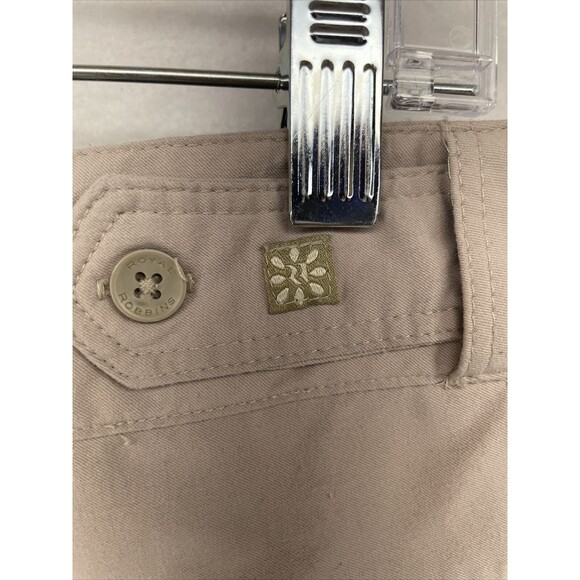 Royal Robbins Womens Pants Tan 14 Straight Stretch Outdoor Roll Tab Legs Ladies - Picture 10 of 16